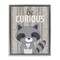 Stupell Industries Be Curious Woodland Raccoon Floating Frame Design by Kim Allen